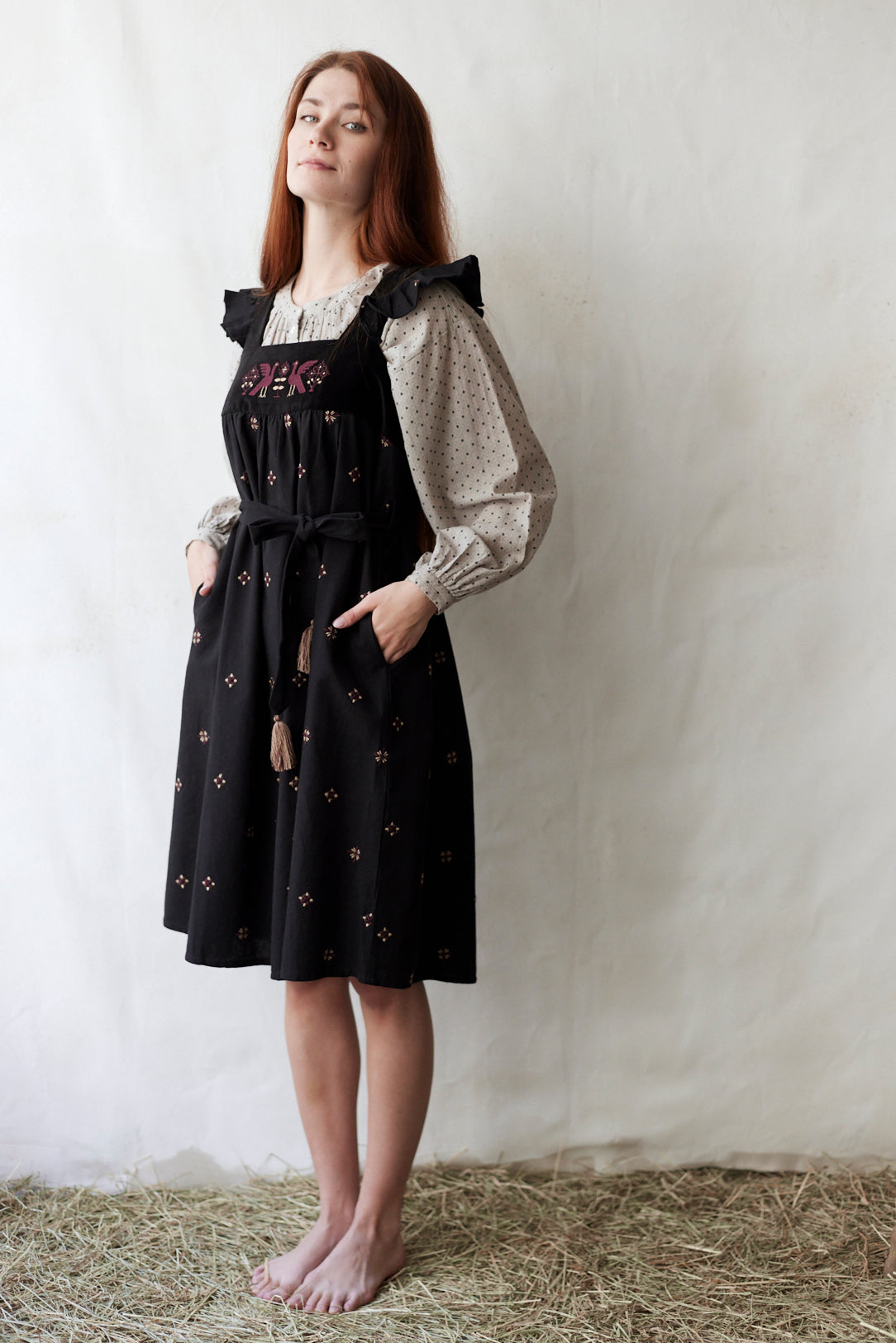 black apron dress Tradlands - Lupine Apron Dress (Clearance)
