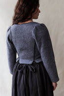 "Aneta" corset jacket in grey wool