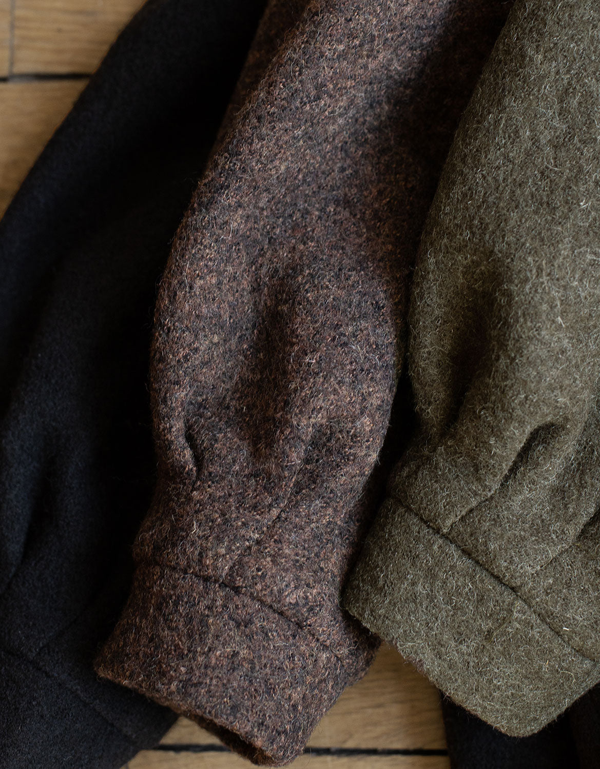 "Aneta" maxi coat in brown pure wool