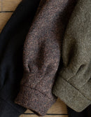 "Aneta" maxi coat in brown pure wool