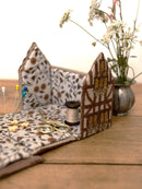 DIY Kit "Fachwerk House" - cross stitch trinket box