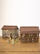DIY Kit "Fachwerk House" - cross stitch trinket box