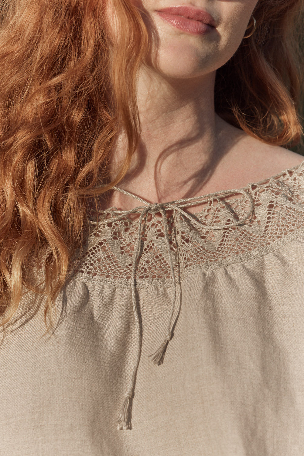 Haut "Giedre" en lin naturel