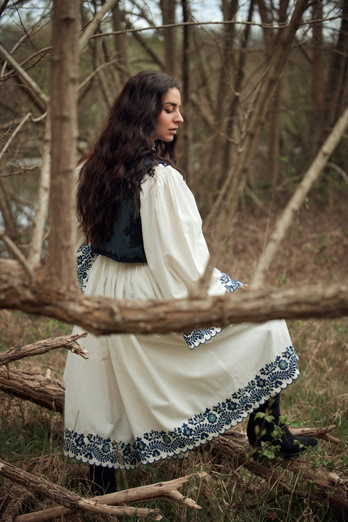 “István” embroidered Matyó inspired culotte