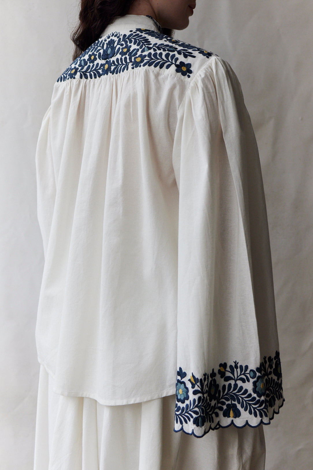 “István” embroidered Matyó inspired blouse