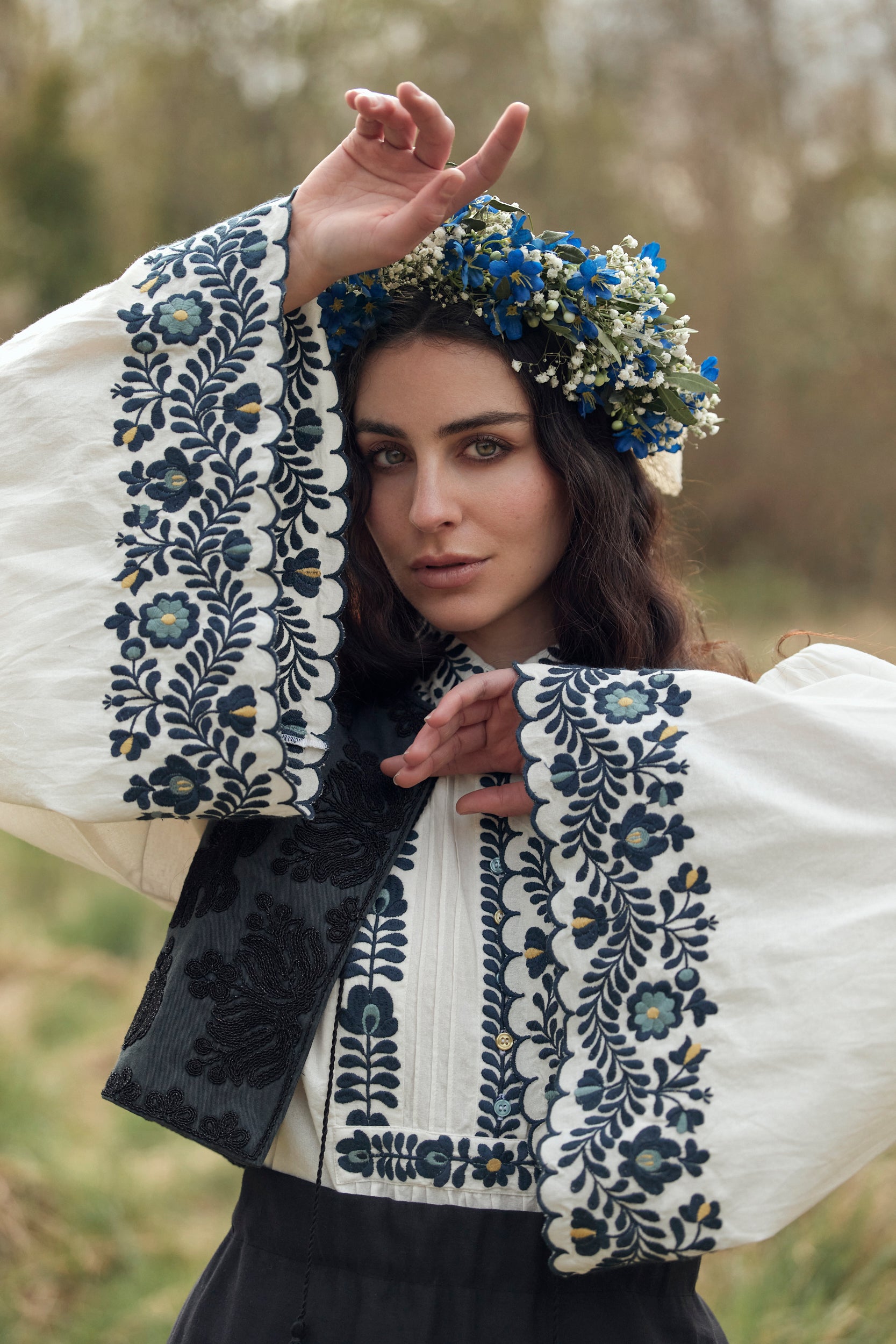 István” embroidered Matyó inspired blouse – voriagh - sisters from