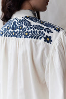 “István” embroidered Matyó inspired blouse