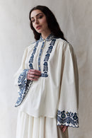 “István” embroidered Matyó inspired blouse