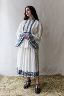 “István” embroidered Matyó inspired blouse