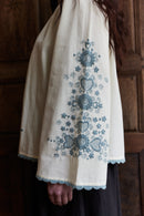 Blouse "Kalia" en coton brodé creme
