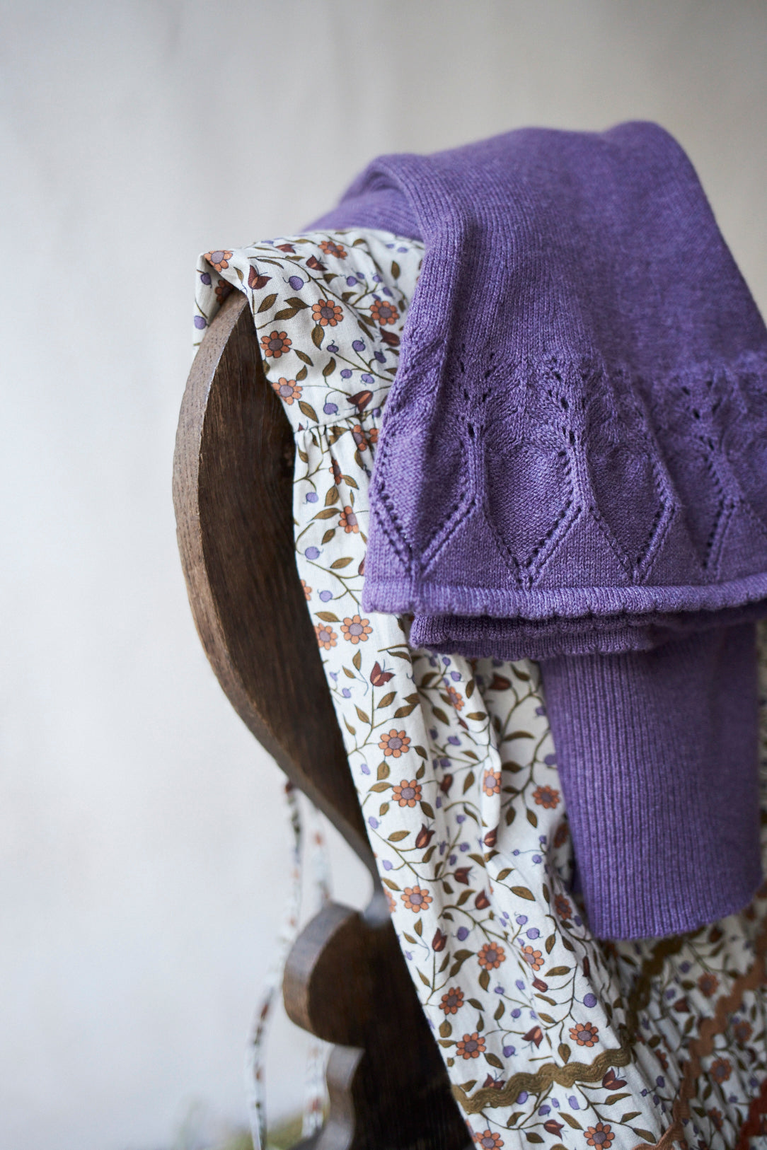 “Malva” cotton cachemire knit mauve