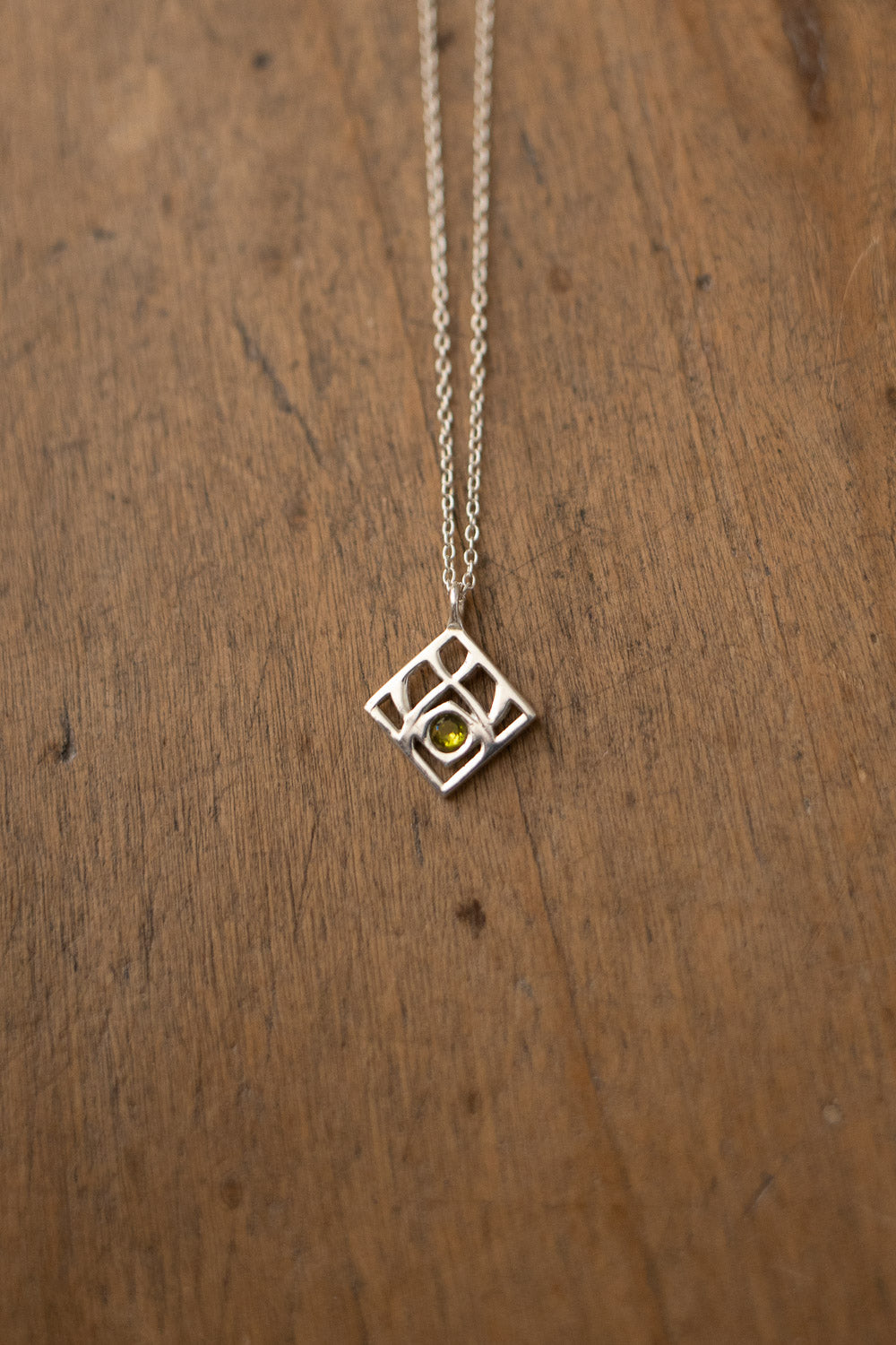 Collier "Mira" en argent et péridot