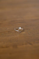 Bague "Mira" en argent et péridot petit