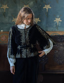 "Nelda" embroidered velvet jacket