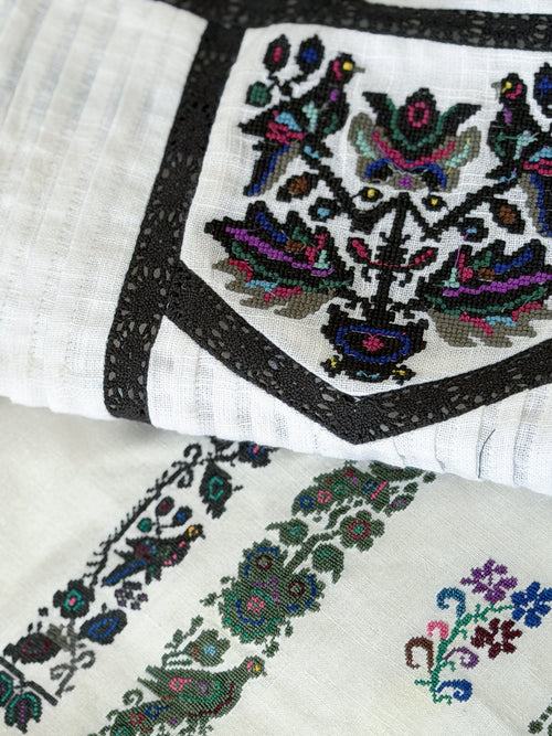 “Ioana” blouse with carașova-inspired embroidery