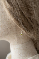 Boucles d'oreille "Primula minor" en argent et péridot petites