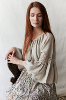 Graceful lady with linen top elven style