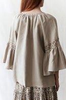 Graceful lady with linen top elven style