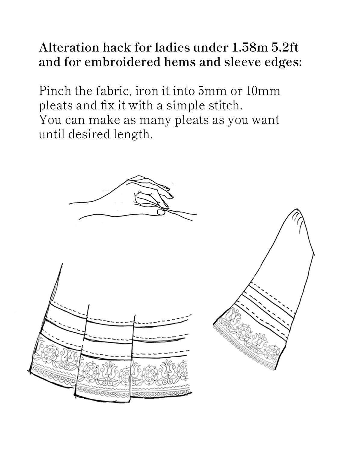 Robe brodée 'Mivilud' noire