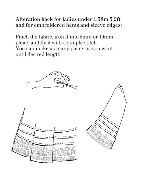 Robe brodée 'Mivilud' noire