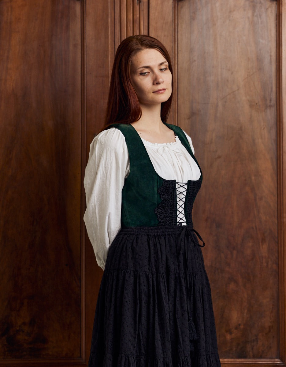 Bustier 'Daria' en velours vert lierre – voriagh - sisters from