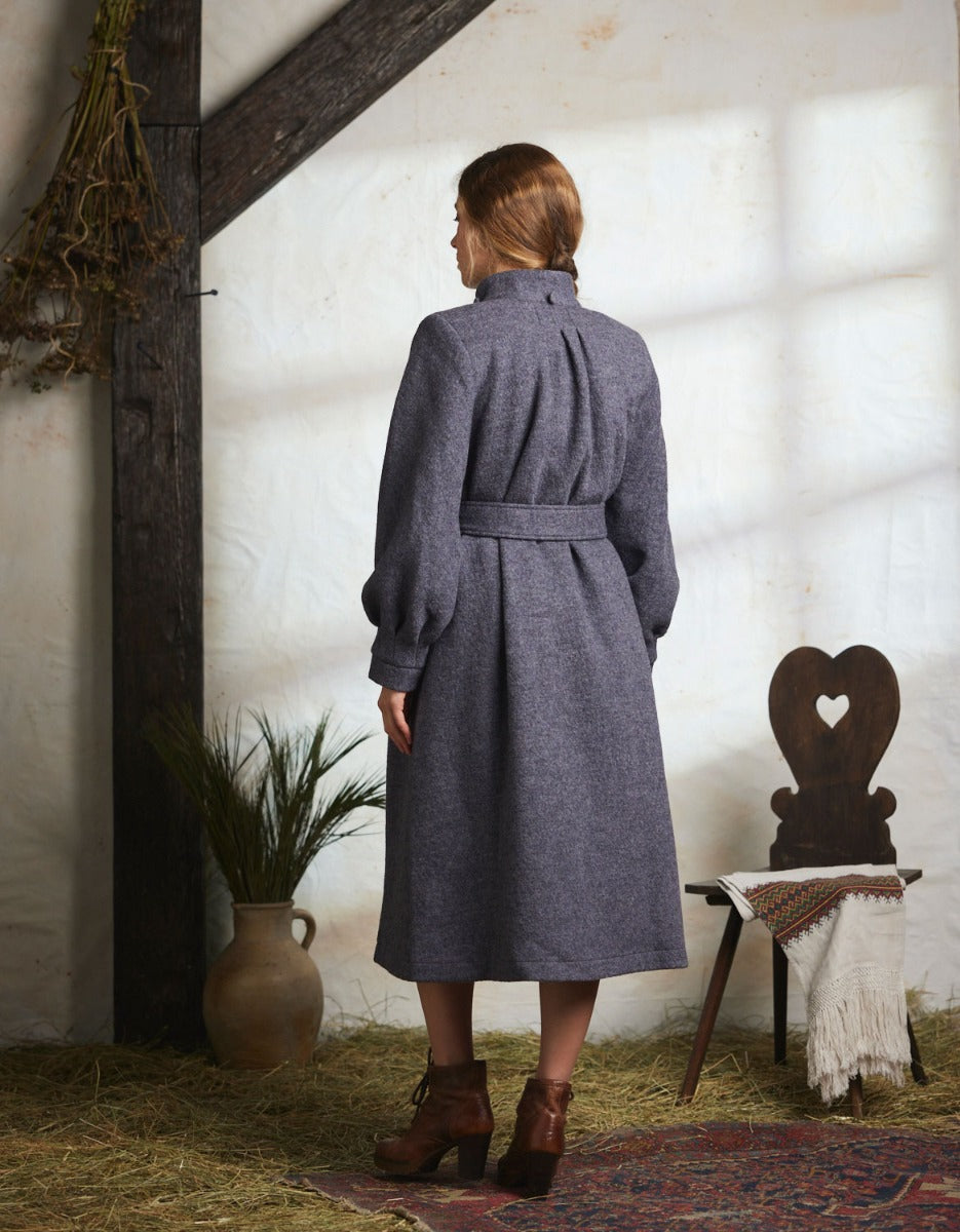 Aneta Grey Coat | Luxury Grey Coat | Aneta Coat for Women