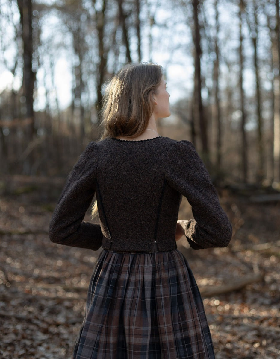 Waisted Jacket Brown | Aneta Brown Jacket | Fairy Folk Designs