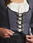 "Aneta" corset jacket in grey wool