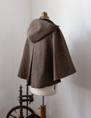 'Annie' pure wool cape driftwood