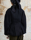 Veste 'Annie' en lin épais noire