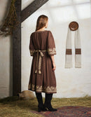 Robe 'Astrid' brodée inspirée pain d'épice