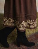 Robe 'Astrid' brodée inspirée pain d'épice