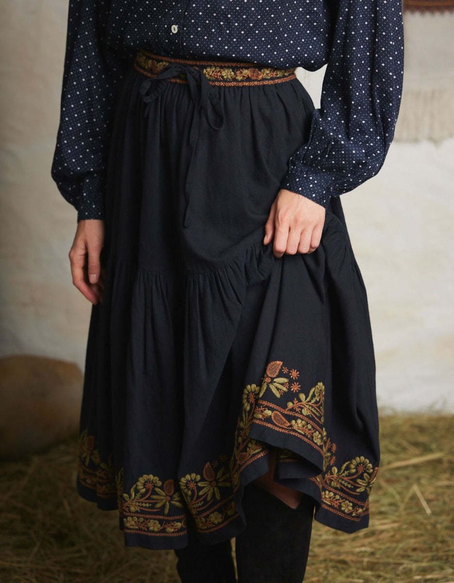 Astrid Black Skirt | Luxury Women's Fashion | Designer Black Skirt
