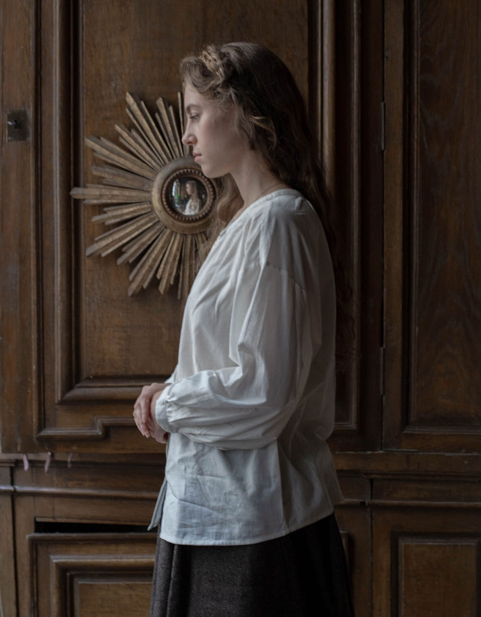 "Mara" undyed cotton blouse