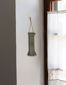 Baltic handwoven wall decoration mint green