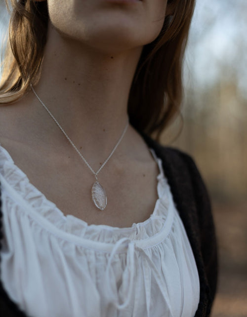Collier 'Glacier Cristal' en cristal de roche taillé et argent 925
