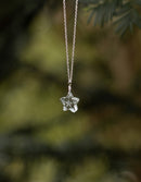 Collier 'Glacier Étoile' en cristal de roche taillé et argent 925