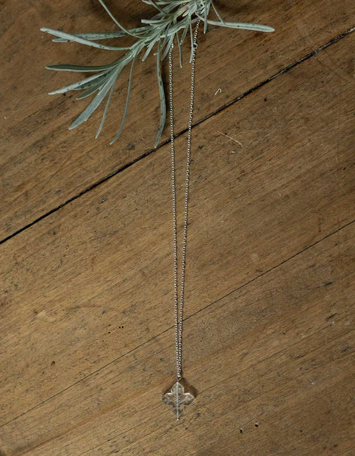 Collier 'Glacier Flocon' en cristal de roche taillé et argent 925
