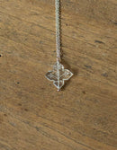 Collier 'Glacier Flocon' en cristal de roche taillé et argent 925