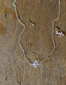 Collier 'Herkimer Diamond' argent