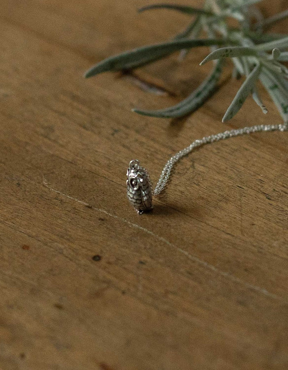 'Nightowl' Sterling silver pendant necklace with an Owl pendant