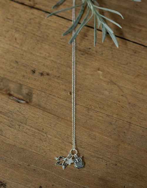 Collier 'Winter' en argent 925 et pierre de Lune
