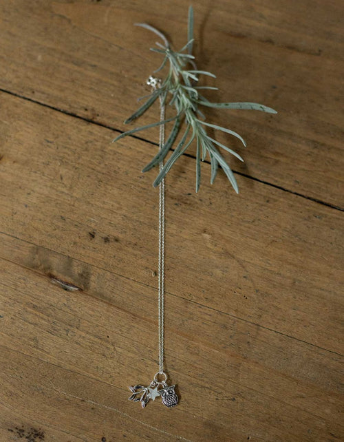 Collier 'Winter' en argent 925 et pierre de Lune