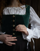 Dirndl (Mieder) autrichien "Constanze" vert Tyrol