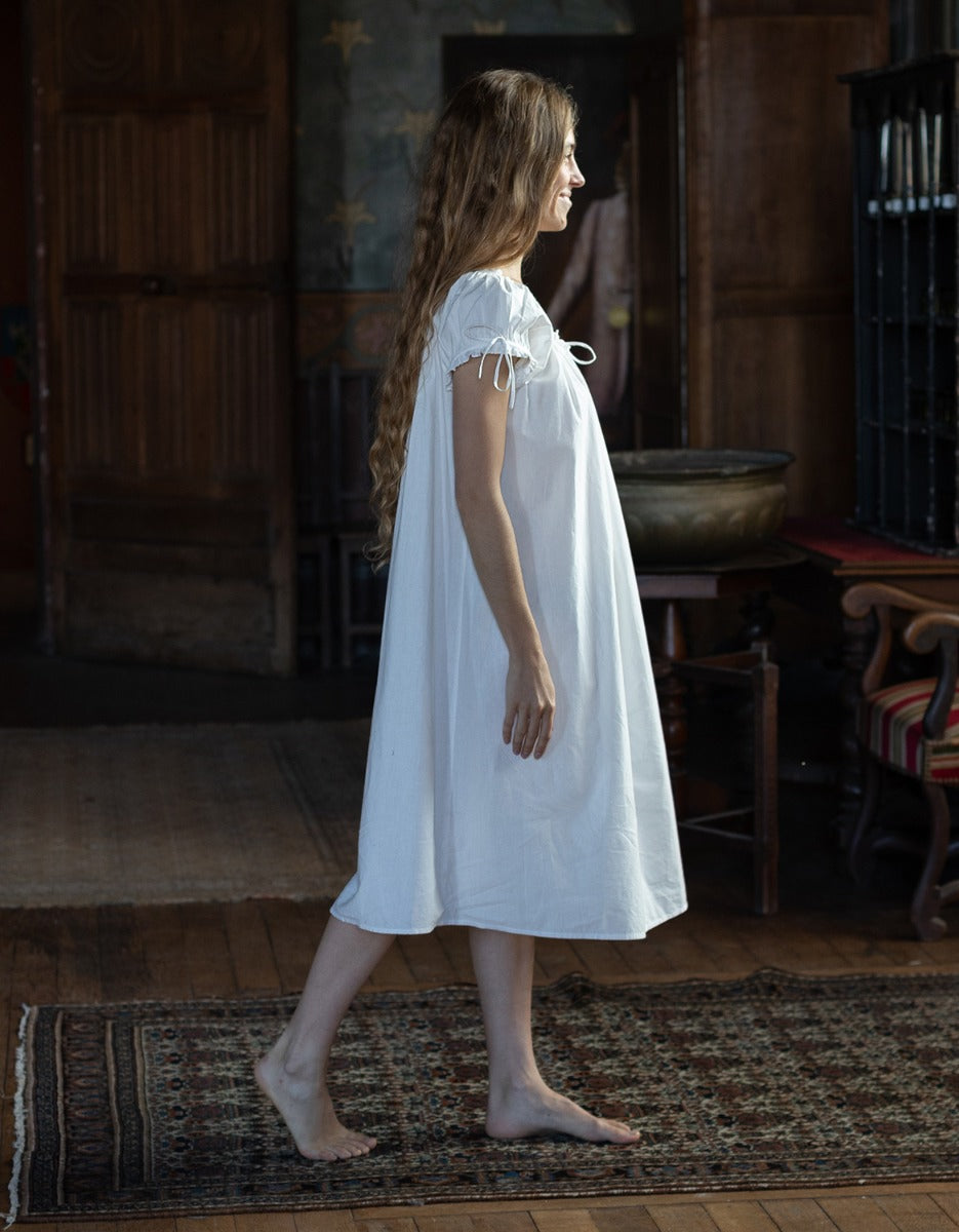 Chemisier long 'Cosima' en coton M/L / White Chemisier long 'Cosima' en coton M/L / White