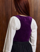 Bustier 'Daria' en velours pourpre
