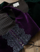 Corset 'Daria' en velours noir