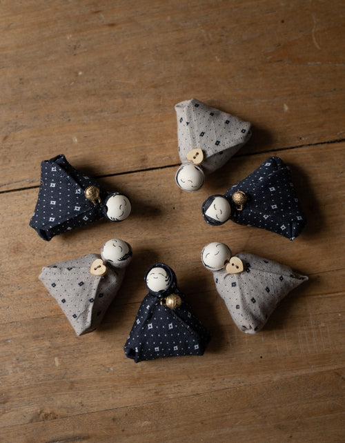 DIY kit '6 small Lavender Laumė' - Mara Diamond Cream/Night Blue