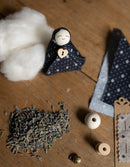 DIY kit '6 small Lavender Laumė' - Mara Diamond Cream/Night Blue