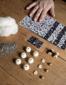 DIY kit '6 small Lavender Laumė' - Millicent Black/Cream